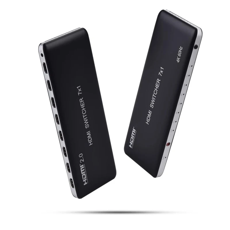 4K 60Hz HDMI Switch 7x1 4x1 3x1 HDMI 2.0 Switcher Audio Video Converter 7 4 3 IN 1 Out for PS3 PS4 DVD Laptop PC To TV Monitor
