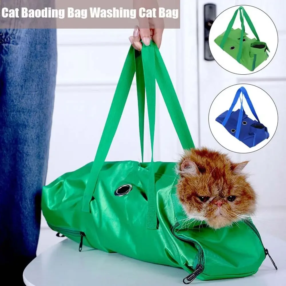 Nail Anti-scratch Pet Supplies Restraint Fixed Pet Carrier Sling Bag Cat Grooming Fixing Bag Pet Backpack Cat Grooming Bag