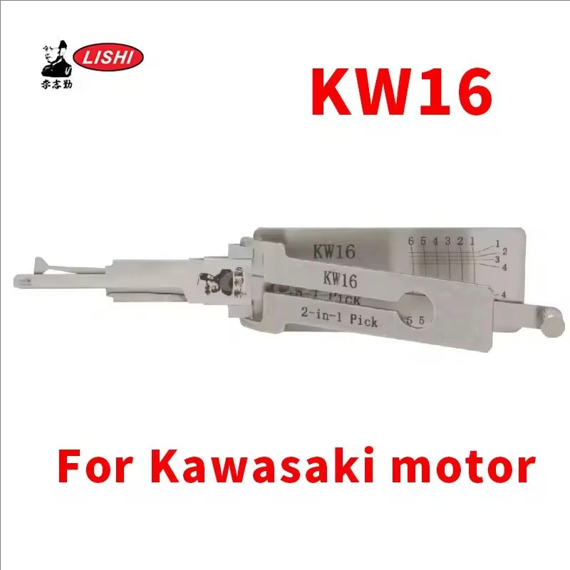 For Kawasaki Motor Lishi 2-in-1 KW16 Pick Kit Locksmiths tool Decoder