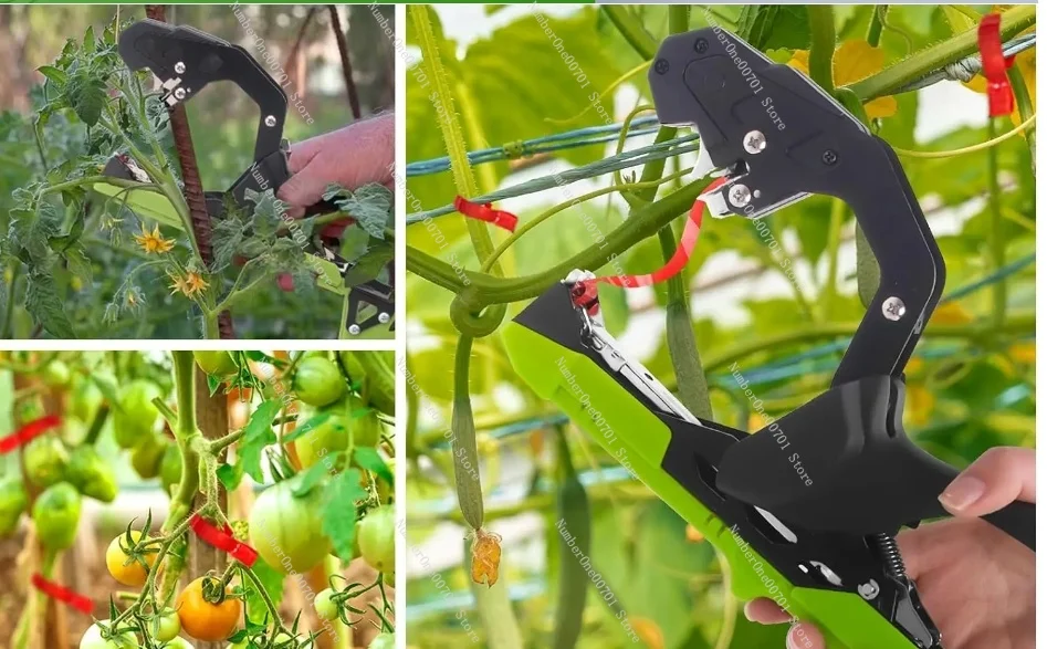 Plant Tying Machine Plant Branch Hand Tying Binding Machine With Garden Vine Tying Tape Vineyard Tool Plant Tape Gun Garden Tool