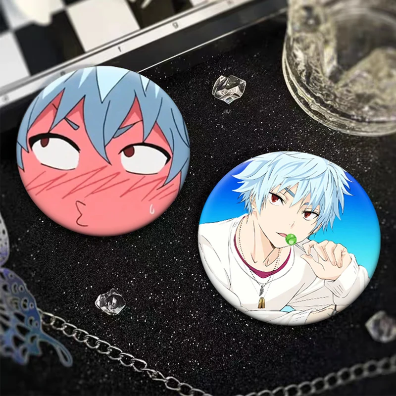 Saiki K Brooches for Backpack Jewelry Accessories Gift Round Creative Anime Badge Saiki KusuoTeruhashi Kokomi Cartoon Lapel Pins