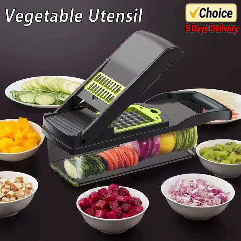  Kitchen vegetable slicer, shredded potato slicer, slicing machine, large capacity multifunctional vegetable slicer 