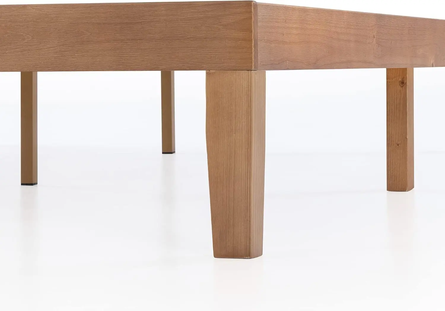 Naturalista Classic - 12 Inch Solid Wood Platform Bed with Wooden Slats, No Box Spring Needed, Easy Assembly