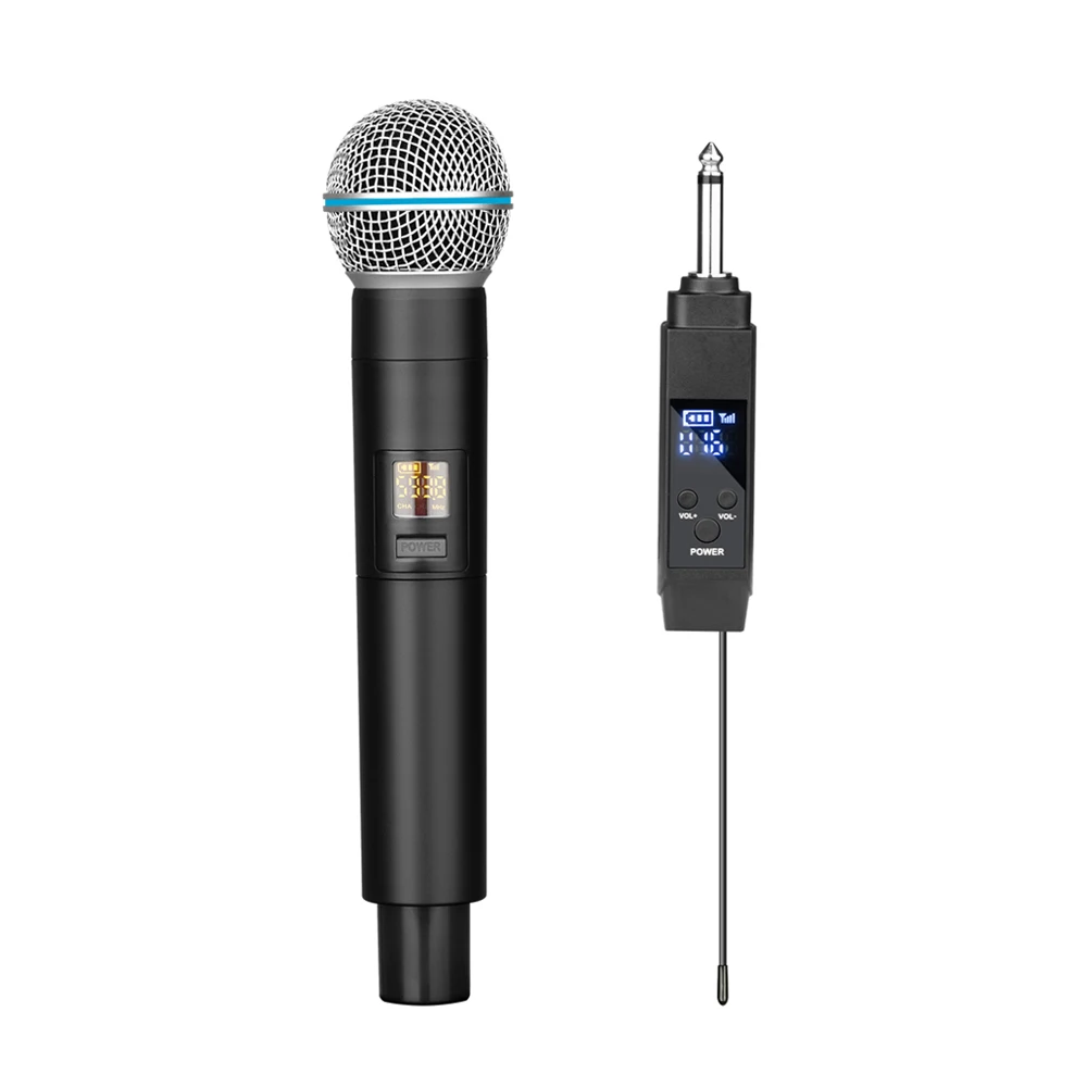 DL1 Professional Dynamic Microphone Portable Mic Karaoke Wireless Microphone For Outdoor Stage Performances Singing