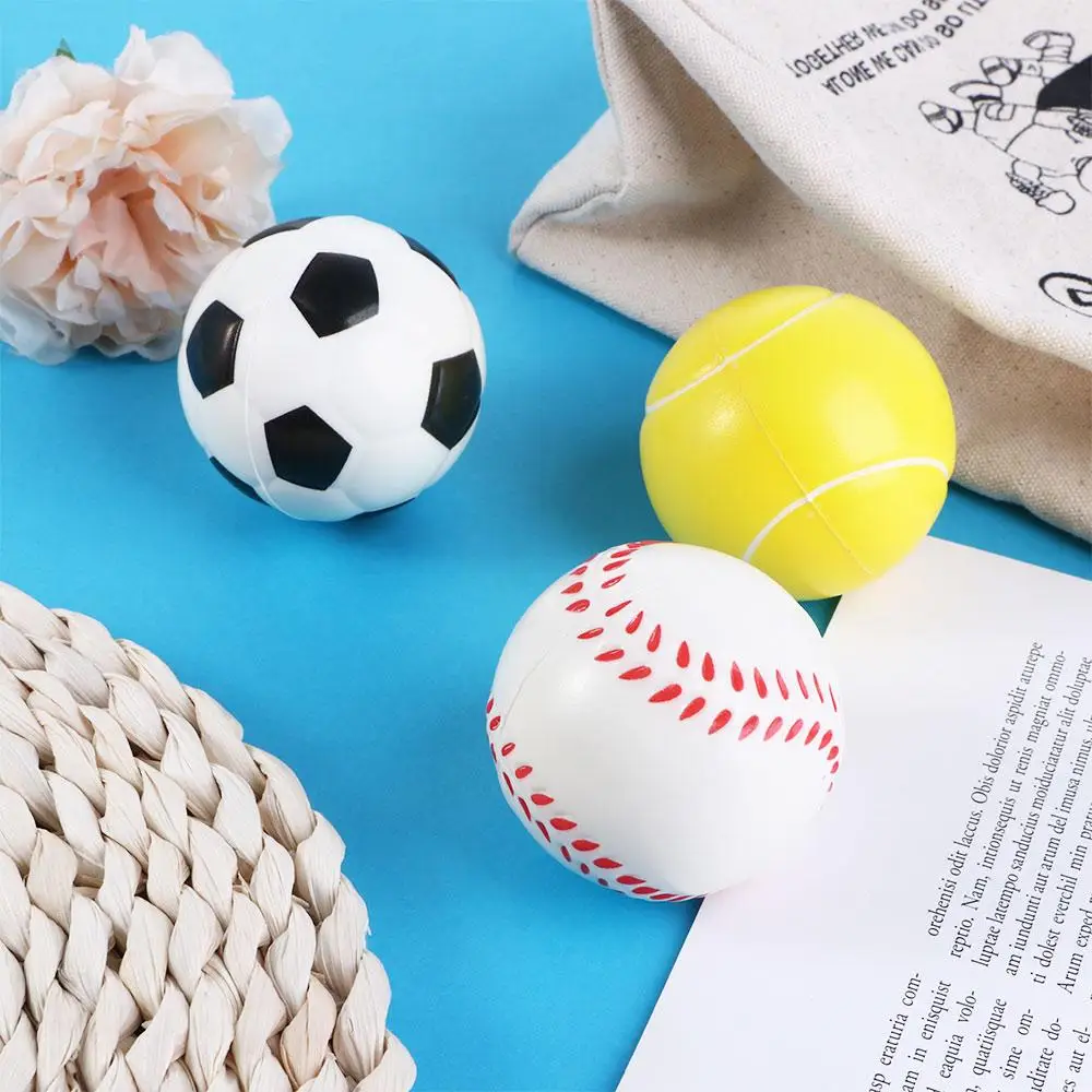 Toy Gift Football Sponge Balls Stress Relief Basketball Squeeze Hand Ball Toys Foam Rubber Ball Slow Rising Antistress Toys