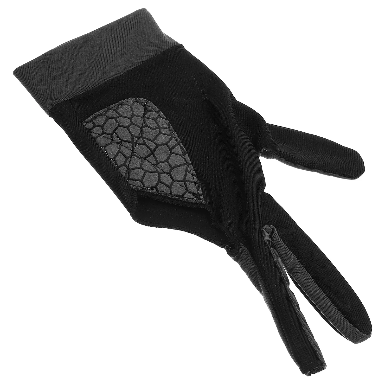 1 Uds guante de billar de tres dedos antideslizante ligero elástico ajuste mano izquierda tamaño M accesorio de billar guantes de 3 dedos