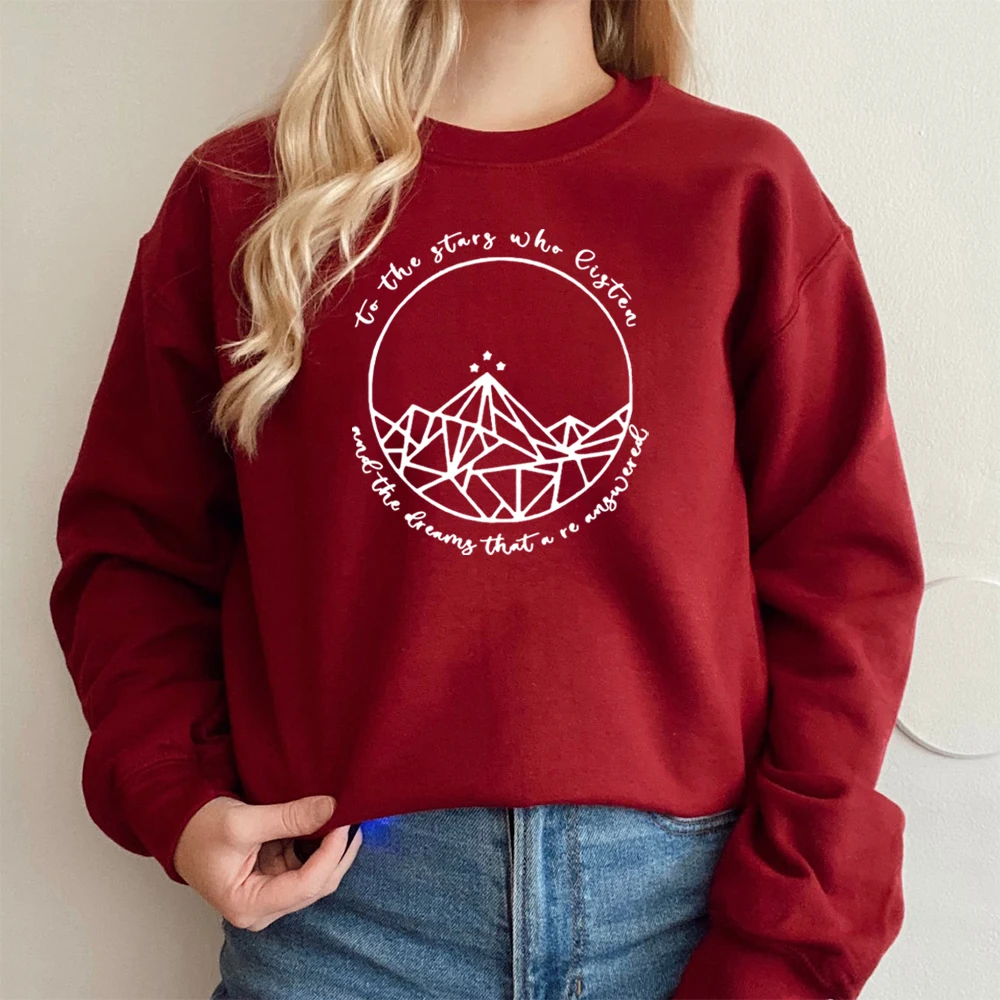 Acotar Velaris Sweatshirt Night Court Symbol Sarah J Maas Hoodie A Court of Thorns and Roses Pullover Court of Dreams Sweatshirt