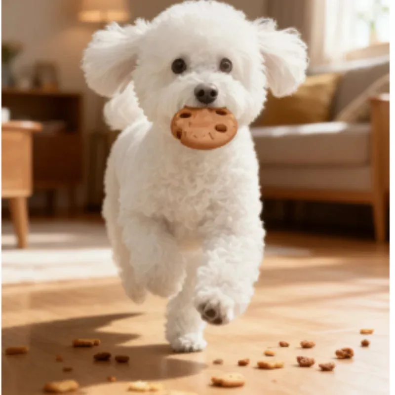 

Interactive Dog Chew Toy for Puppy Teeth Cleaning Bite Resistant Food Dispensing Training Toy for Medium Dogs Long Lasting