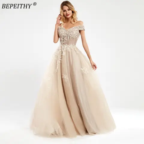 Off Shoulder Lace Evening Dress 2023 BEPEITHY