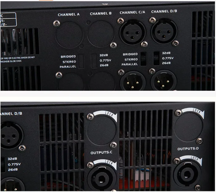 HC 7.1 RMS 700 واط 700 واط 2U الفئة D مكبر للصوت الصوت مكبر كهربائي