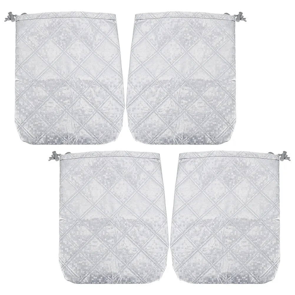 ฝาครอบกระจกมองข้างรถยนต์กันหิมะ 4 ชิ้น กันน้ำ กันฝุ่น ผ้าอ็อกซ์ฟอร์ด ฟิล์มอะลูมิเนียม สำหรับใช้งานกลางแจ้ง