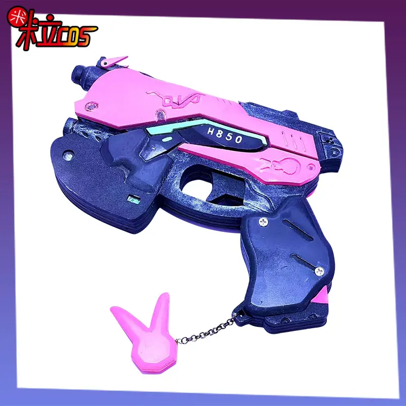 Game Over-watch D-Va Earphone Gun Hana Song Cosplay Weapon Pistol Cosplay Props Accessories Role Play Accessories Props