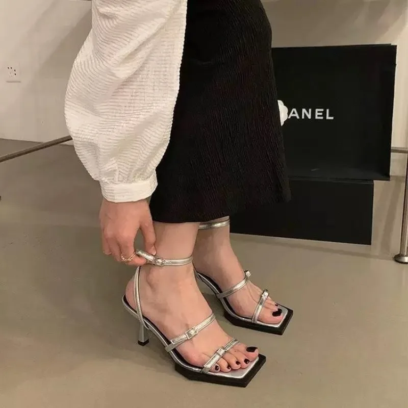 Women's Sandals Daily Thin Heels Stiletto Ladies Shoes Anti Slip Hot Original On Offer And Wholesale Bulk Luxury Shoe