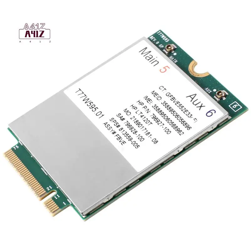 

A41Z-T77W595 4G LTE Card Module LT4120 796928-001 MDM9625 For HP Probook/Elitebook 820 840 850 G2 G3 4G Module Network Card