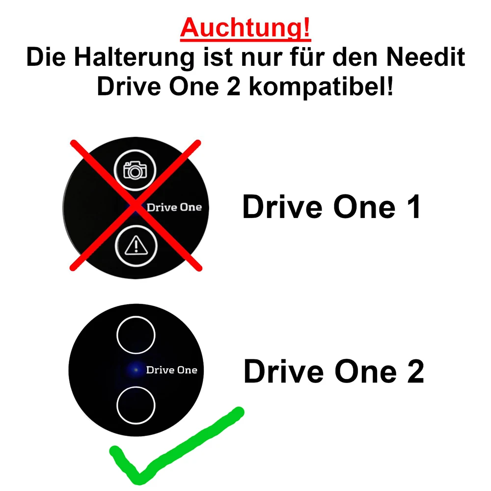 Sun Visor Mount Compatible with Needit Drive One 2 Camera Warning Holder Made of UV
