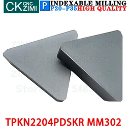 TPKN2204PDSKR MM302 TPKN 2204 PDSKR MM302 wkładki z węglika płytki frezarskie narzędzie TPKN2204 TPKN 2204 PDSKR CNC indeksowane cięcie toczenie frez narzędzie tokarskie