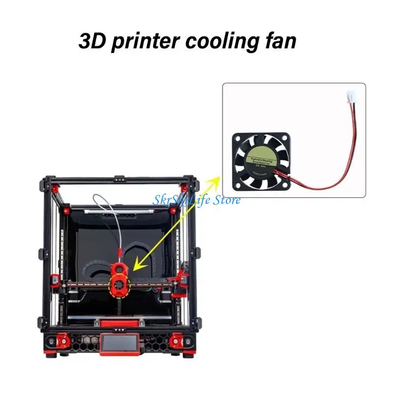 

E65E For 2.4 Hotend Cooling Fan 4010 Double Bearing Brushless Fan 24V Fan 40x40x10