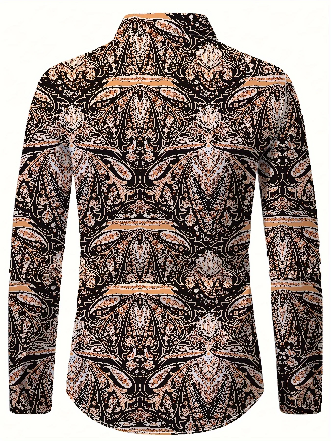 Fashion 3D Printed Geometric Pattern Shirt Casual Street Men's Shirt Simple Design Harajuku Men's Long Sleeve Top，