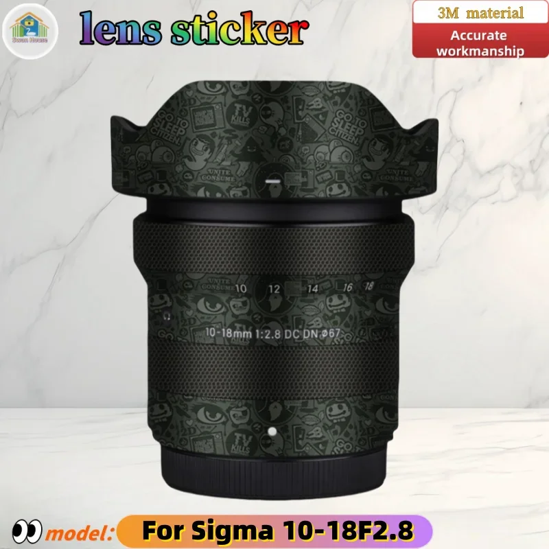 

1018F2.8 For Sigma 10-18 F2.8 Camera lens sticker, DIY skin, Precision tailoring wear-resistant protective film