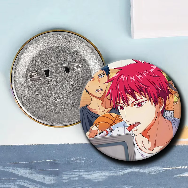 Cartoon Character Akashi Seijuro Soft Button Pin Anime Akashi Seijuro Brooch Creative Badge for Backpack Clothes Decoration Gift - Image 4