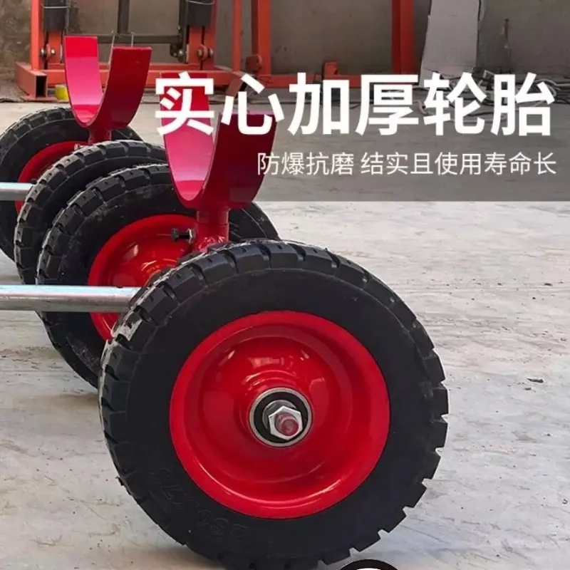 Fire Pipe Pull Pipe Trolley Push Trolley Heavy Four-wheel Tow Truck