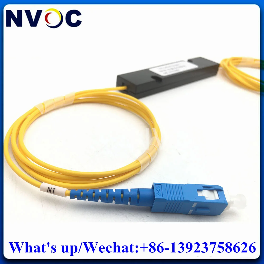 Imagem -04 - Acoplador da Caixa do Abs do Divisor 2way Fbt do Plc da Fibra Ótica com sc st fc Lcpc 10 Peças Gpon 1x2 1310 1550nm 40 60 2.0 mm 1m