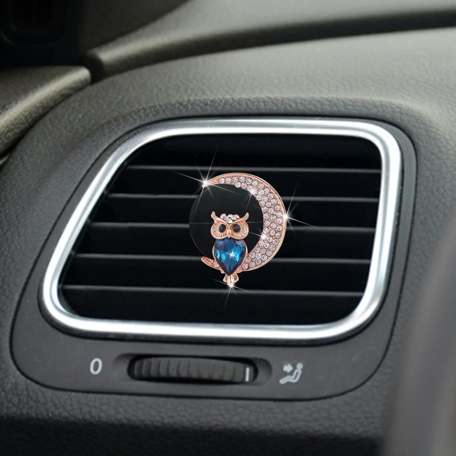 Diamond Owl Car Air Freshener Auto Outlet Perfume Clip Ornaments Car Aroma Diffuser Bling Car Accessories Interior Decor Gifts