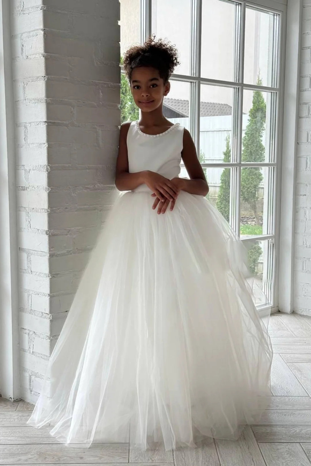 Baby Girl Princess Pearl Dress Sleeveless Infant Toddler Child Vintage Bow Long Vestido Party Pageant Birthday Clothes 1-10Y