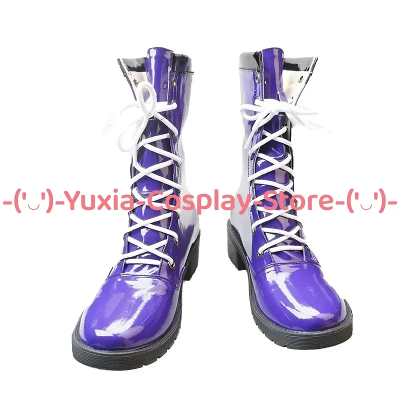 Yuxiacosplay! BanG Dream Ujigawa Shu Cosplay Schoenen Anime Game Karakter Prop PU Lederen Laarzen Halloween Carnaval Feestkostuum