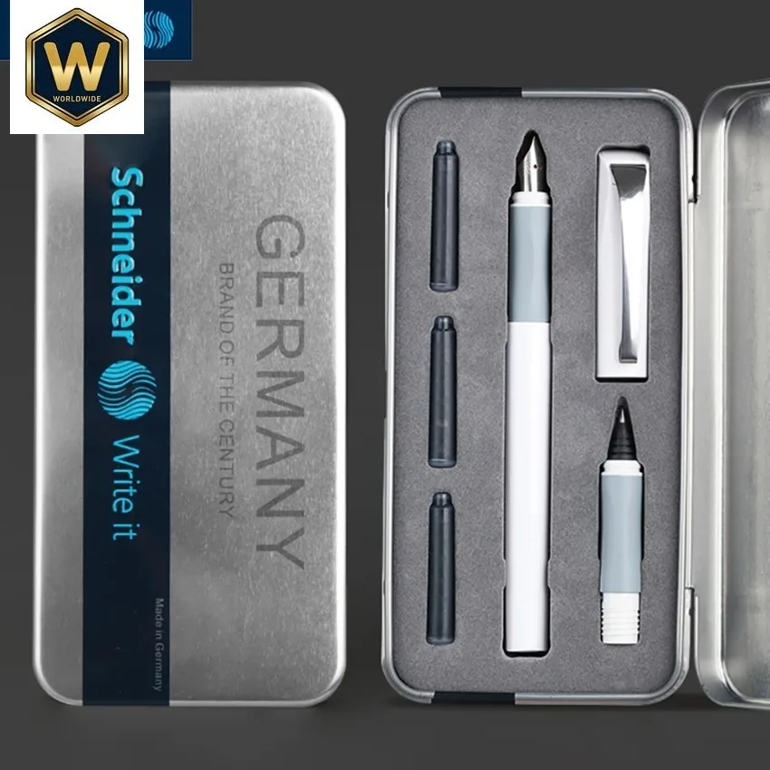 

Набор ручек Schneider BK600: перьевая и шариковая ручки с иридиевым наконечником для студентов, каллиграфии, офиса, подписи, в подарочной коробке