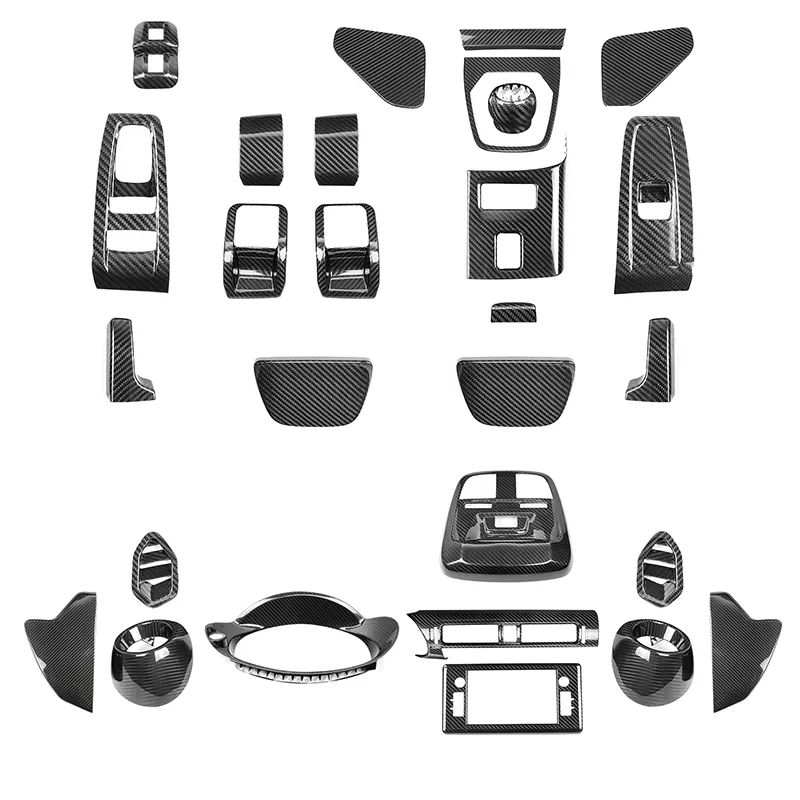 Real Hard Carbon Fiber for 2022 2023 for 2023 2024 Car Center Console Middle Sticker Interior Accessories