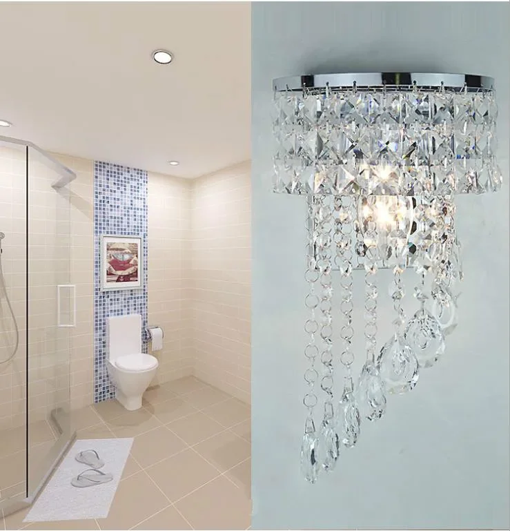

LED Crystal Wall Lamp Simple Modern Creative Art Lamp Bedside Bedroom Living Room Clothing Store Dining Hall Aisle Lamp