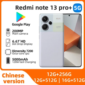 شاومي-ريدمي نوت 13Pro هاتف ذكي غير مقفول ، هاتف مستخدم أصلي ، أندرويد ، 5G ، 6.67 