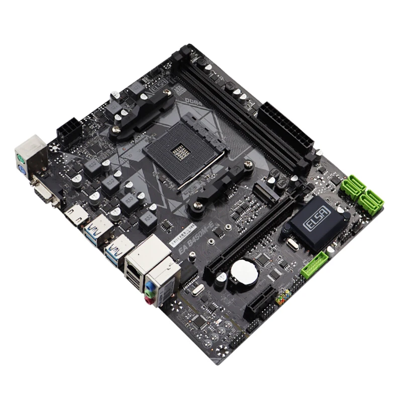 Imagem -03 - Desktop Motherboard Suporte Amd Dual Channel Ddr4 Ram Am4 Slot para Cpu Nvme Ngff M.2 Usb 3.0 Vga Am4 para Ryzen5 5600 Zillion-b450