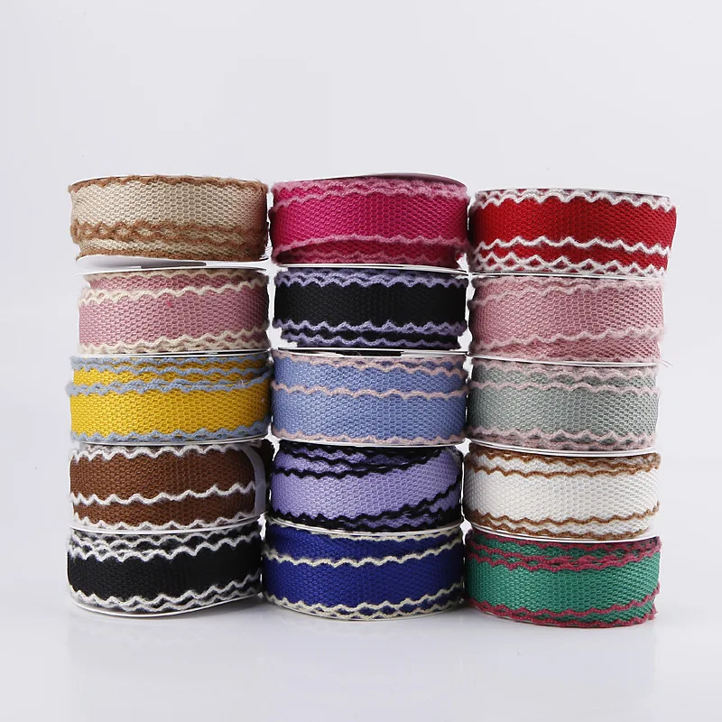10 Yards 100 Yards 10MM/25MM Gridding Lace Edging Ribbons Hair Bows DIY Crafts Handmade Accessories Gift Wrapping