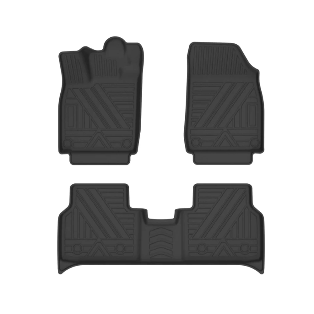 

For Volkswagen ID.4 CROZZ 2021 Left-hand Drive Vehicles TPE Floor Liner Mats All-weather Protection Set Dustproof ID4 Foot Pad