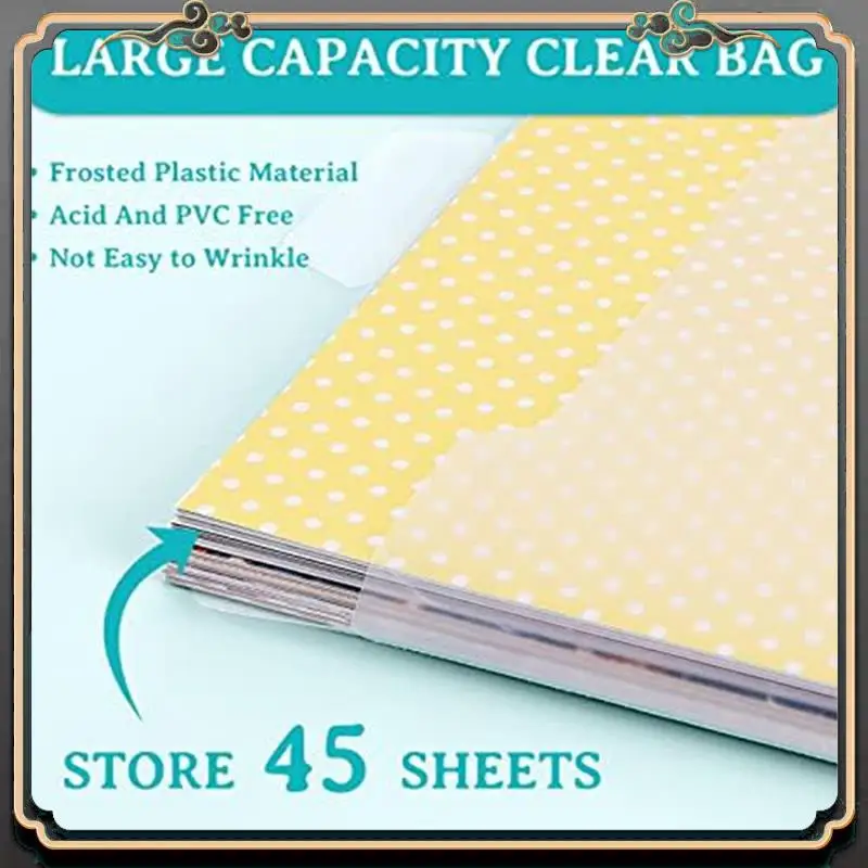 ASMA-36Pcs Scrapbook Organization With Buckle Design,With 100Pieces Multicolor Sticky Index Tabs For Holding 12X12inch Paper