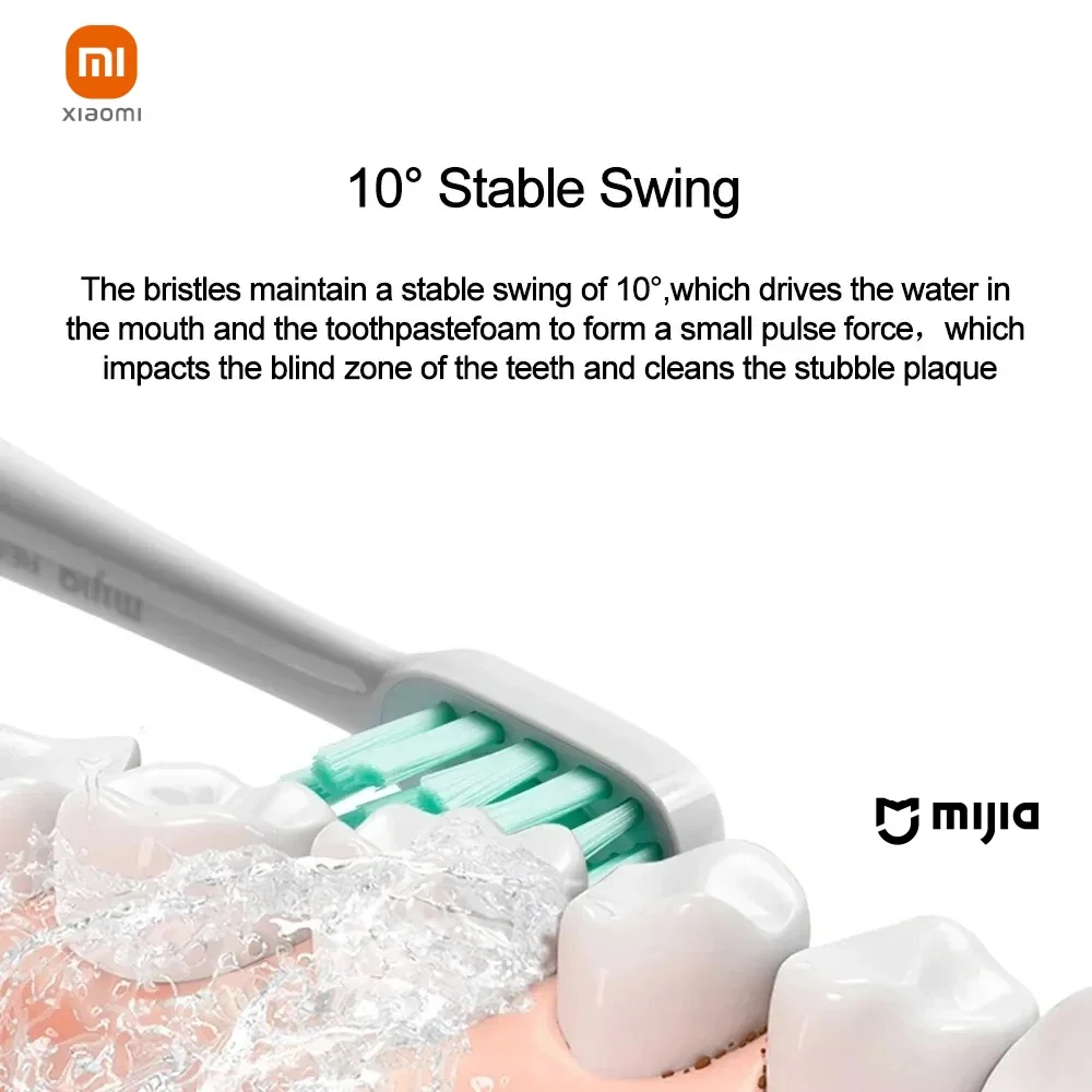 XIAOMI-cepillo de dientes eléctrico MIJIA T300, cepillo sónico inteligente, blanqueador ultrasónico, vibrador inalámbrico, limpiador de higiene bucal