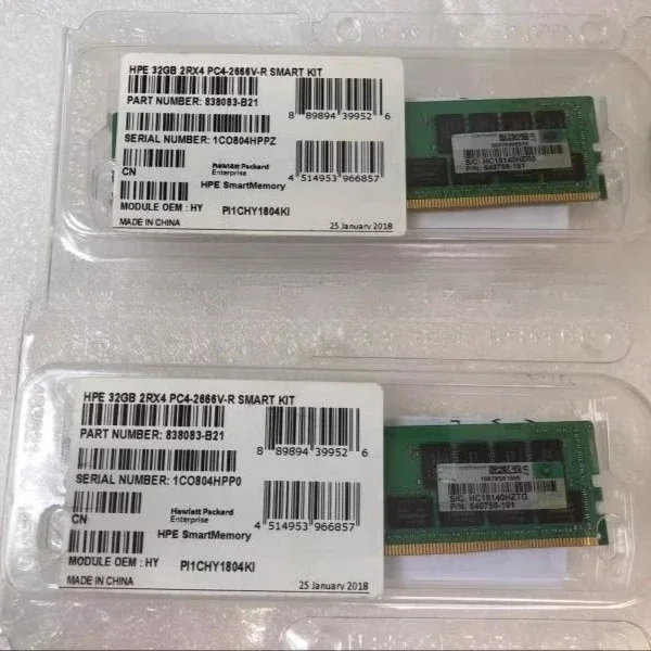

For HP 838083-B21 840758-191 32GB 2RX4 PC4-2666V Option Box Pack Memory