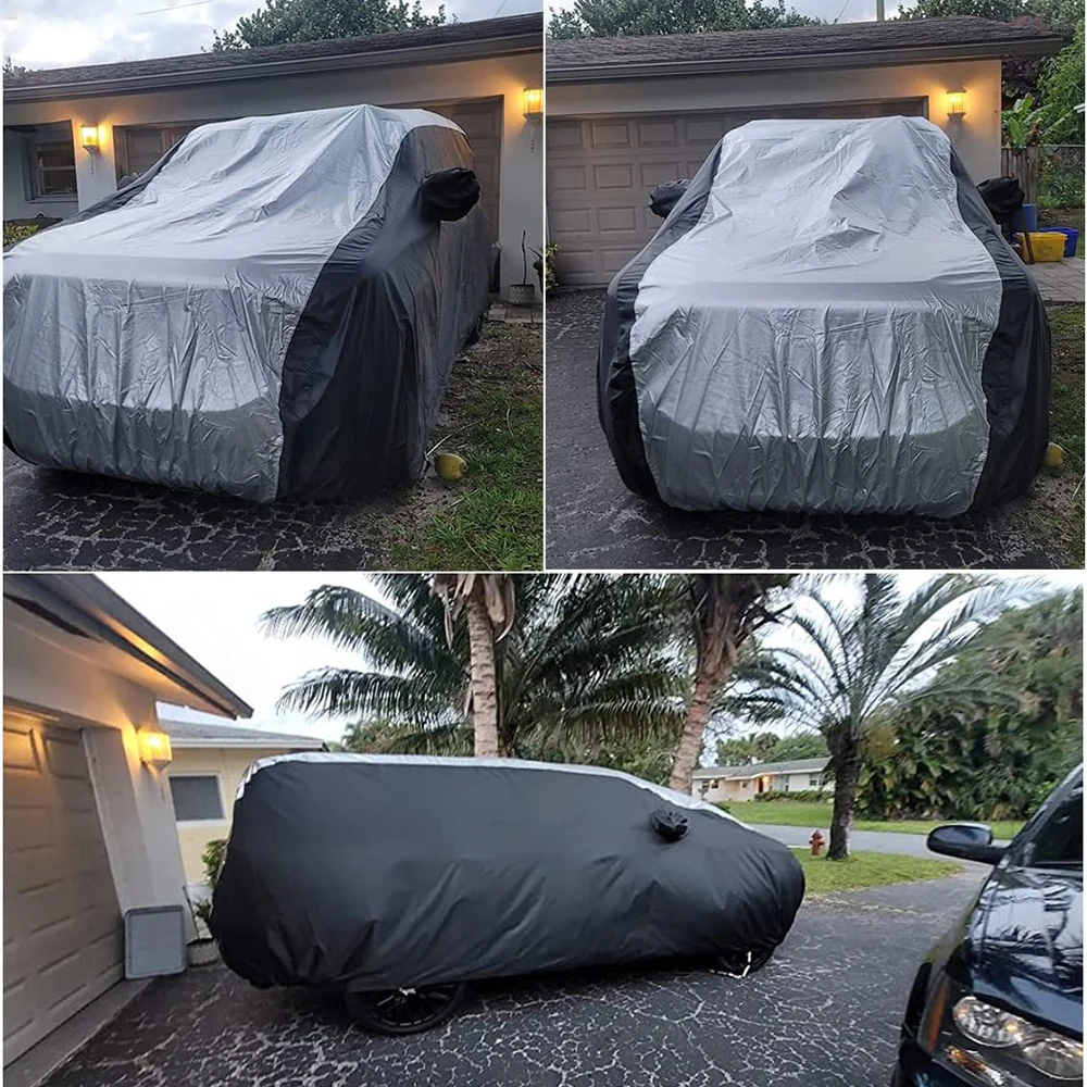 Full Exterior Heavy Duty Waterproof Car Cover, Ultimate PEVA Protection Against Rain, Snow, UV, Wind and Dust