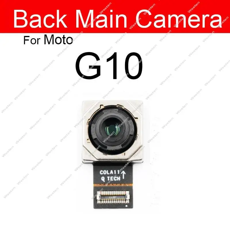 Front Rear Main Camera For Motorola MOTO G60 60S G50 G30 G20 G10 Front Selfie Facing Back Primary Camera Flex Cable Parts