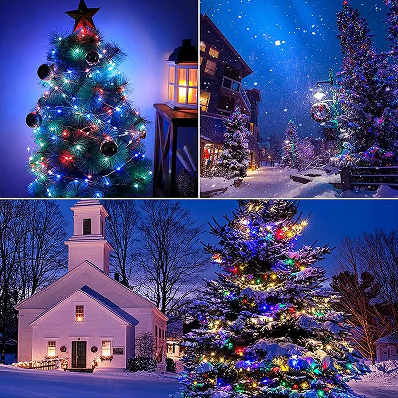 1 conjunto de luzes de corda LED Bluetooth Tuya RGB Phantom Color String Lights Set Fairy String Light