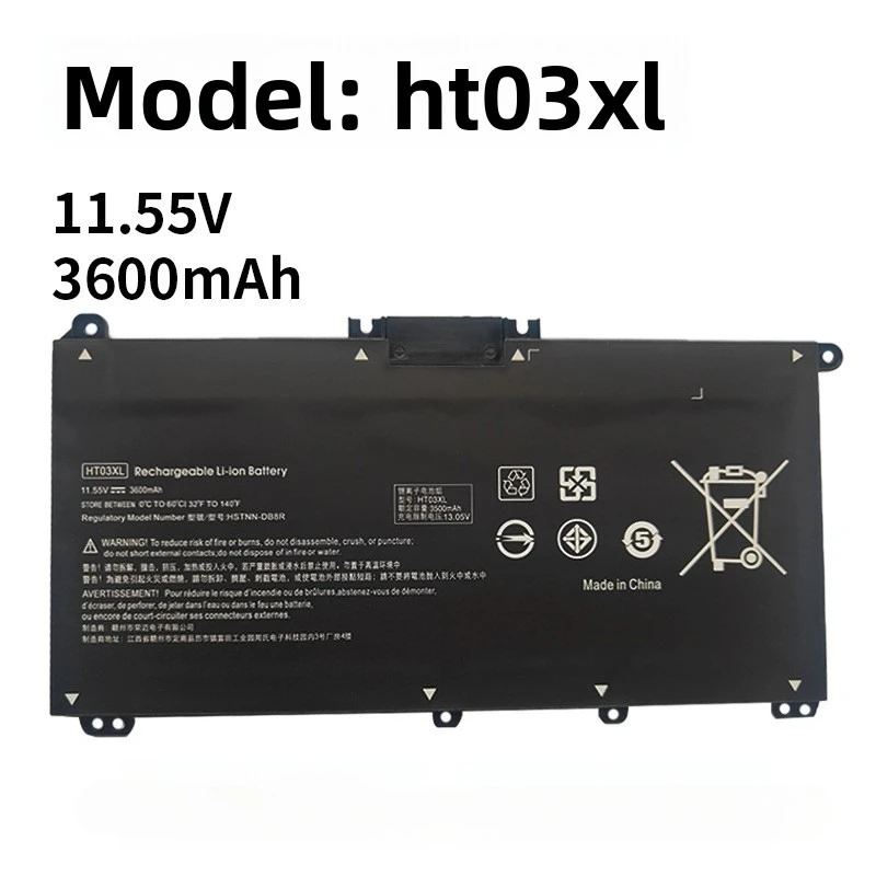 HT03XL 3600mAh 11.55V High Quality Laptop Battery Compatible with HP Star 14CE 14CD 14CS TPN-Q207 TPN-Q208 I135 C135 C139