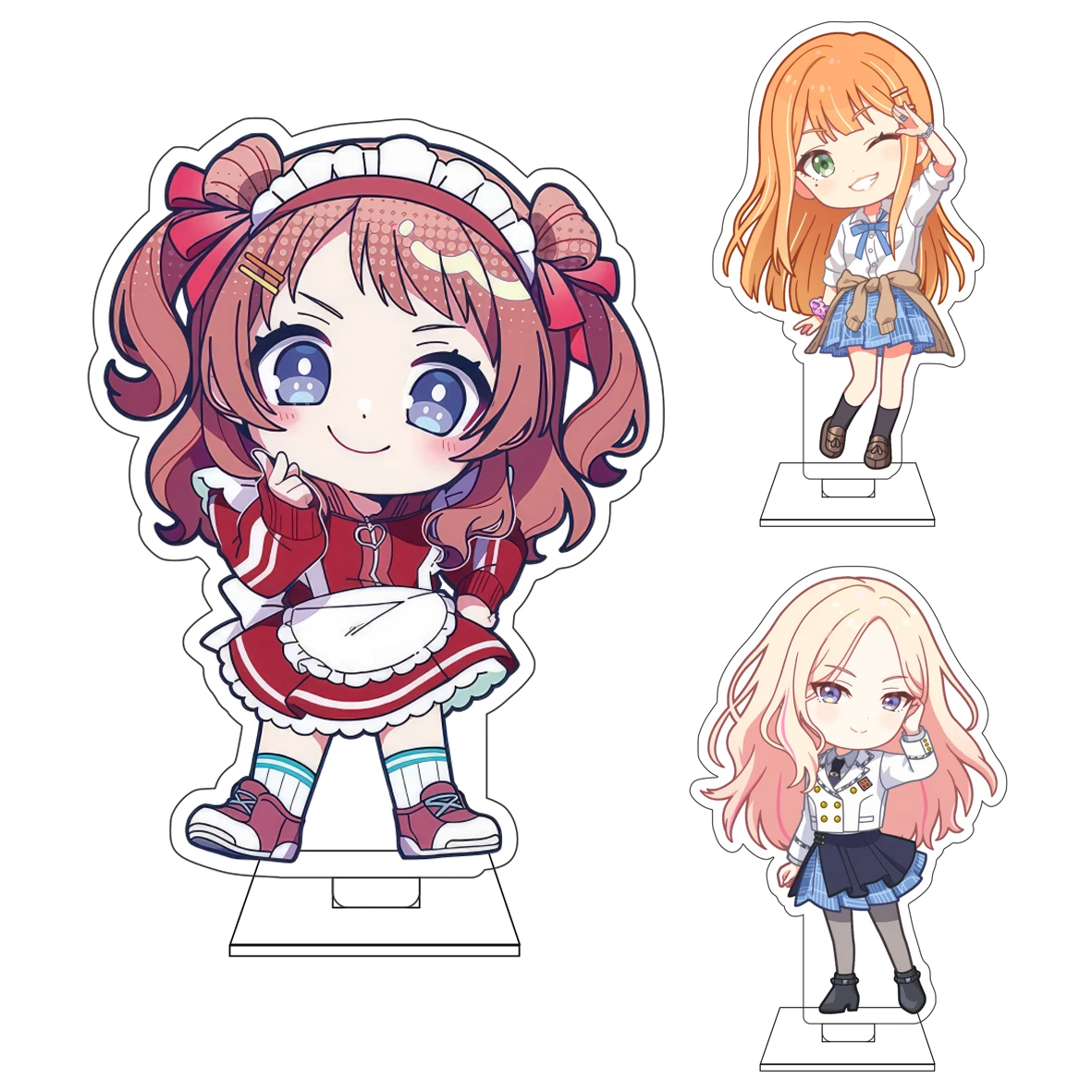 10CM Anime Gakuen Idolmaster ‌   Cosplay Niedliche Acryl-Figur Ständerplatte Yume Hanami Saki Hanami Ornamente Geschenke