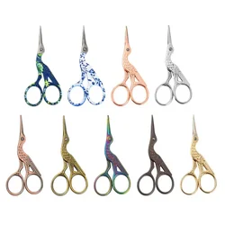 1PC Embroidery Sewing Scissors Stork Shape Scissors Stainless Steel Small Craft Scissors for DIY Embroidery Sewing Tools