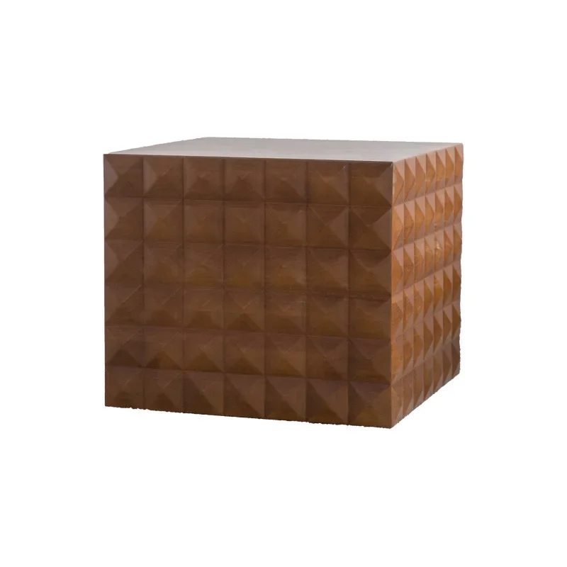 

medieval solid wood square coffee table, small household tea table, restaurant decorative table personalized small square