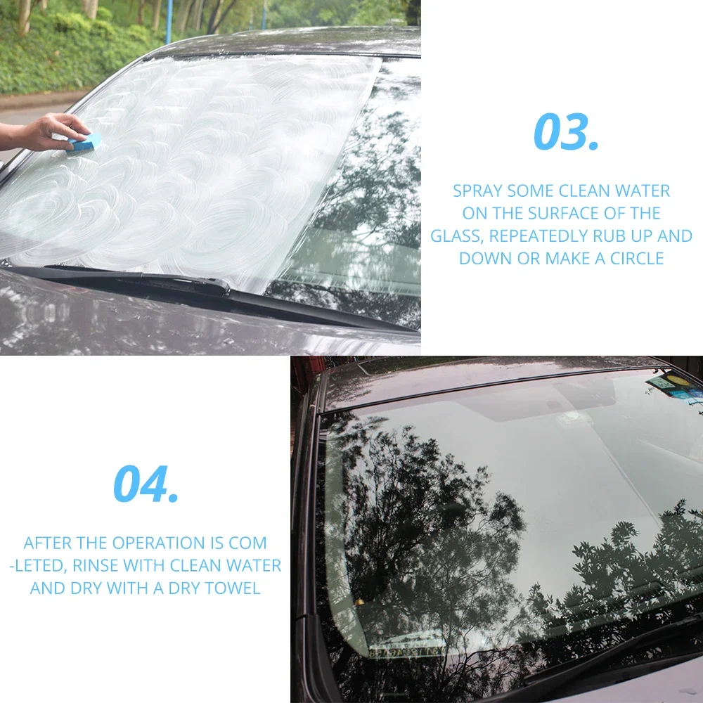 Auto 20g Car Glass Polishing Degreaser Care Cleaner Oil Film Clean Polish Paste for Bathroom Window Windshield Windscreen Paint