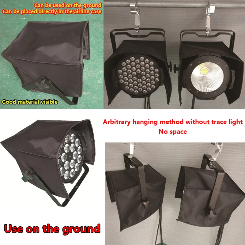 Beam Moving Head Rain Cover Beam Stage Light Rain Snow Coat Rain Cover Par Light Wodoodporny czarny kryształowy plastik