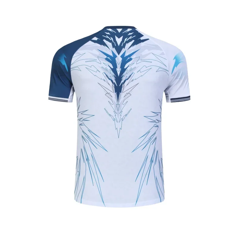 صيف جديد للنصر الريشة الملابس الرياضية قصيرة الأكمام تي شيرت مريح للتنفس ماصة للعرق دائم كول الأعلى