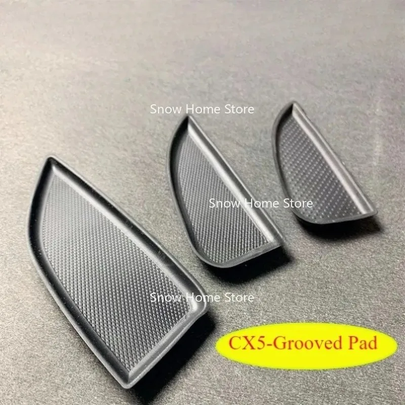 Door Inner Handle Slot Cushion Armrest Rubber Trim Cover Suitable for Mazda CX-5 1PC